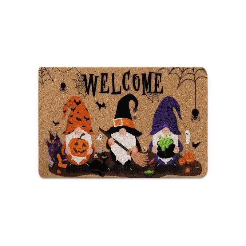 1PC Cartoon Halloween Decoration Floor Mat Restaurant Entrance Retro Mat Home Entrance Mat Bathroom Floor Mat Home Decoration