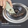 Multifunctional 4-in-1 Cleaning Brush: Plastic, Steel Wire, Scraper & Crevice Tool for Deep Kitchen Cleaning