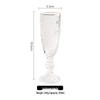 Lily Gold Rim Glass Wine Goblets (Set of 2)