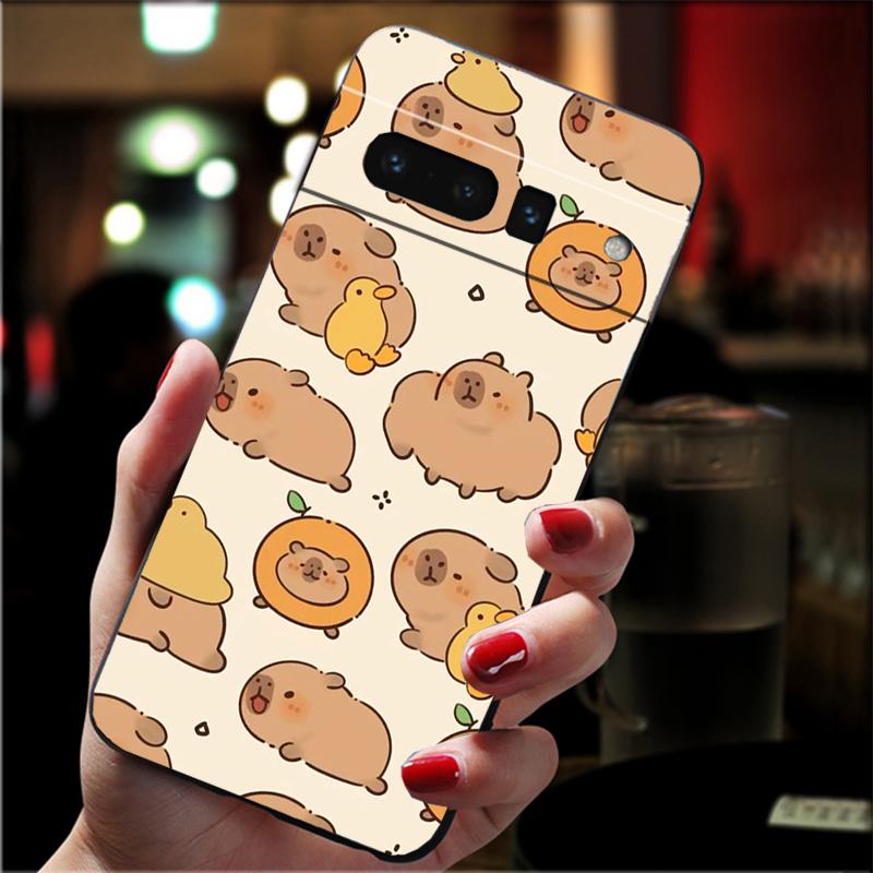 

Cute Capybara cartoon Carcasa Funda Phone Case For Google Pixel 10 9 Pro XL 9A 8 7 6 Pro Pixel 8A 7A 6A Pixel 8 7 6 5 Case Google Pixel 6A
