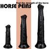 Hřebec Dildo Kůň Cock Nadrozměrný pásek na zadek na penis Sexuální hračka Fisting Realistic Dick PVC Slave BDSM Femdom