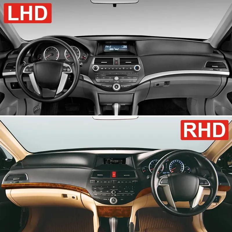 For Honda Accord 8th 2008-2012 Car Dashboard Mat Sun Shade Trument Desk Non-slip Dash Cover Accessories 2011 2010 2009