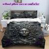 Metal reliefs Pattern Bedding Quilt Set Quilt Cover Pillowcase Home Decoration Birthday Gift (1 * duvet cover + 2 * pillowcase, without core)