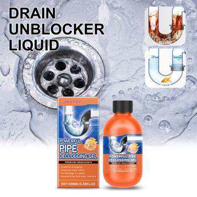 Drain Unblocker Liquid for Kitchen and Bathroom Fast Clog Dissolver Removes Grease Hair and Limescale No Tools Needed 100ml