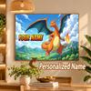 Charizard Custom Name Diamond Painting Personalized 5D Full Drill DIY Diamond Art Home Decor