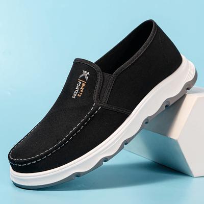 Cloth Shoes Men's Spring New Breathable Canvas Shoes Men's Soft-soled Non-slip Casual Cloth Shoes Shoes