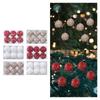 6x Christmas Balls Christmas Tree Decorations with Hanging Rope Hanging Ornaments for Engagements Wedding