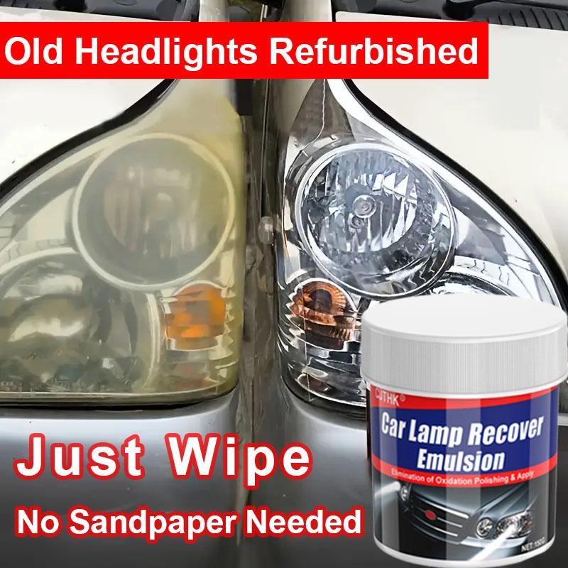 Car Headlight Restoration Polishing Kits Headlamp Scratch Remover Repair Cleaning Paste Remove Oxidation Headlight Polish Liquid