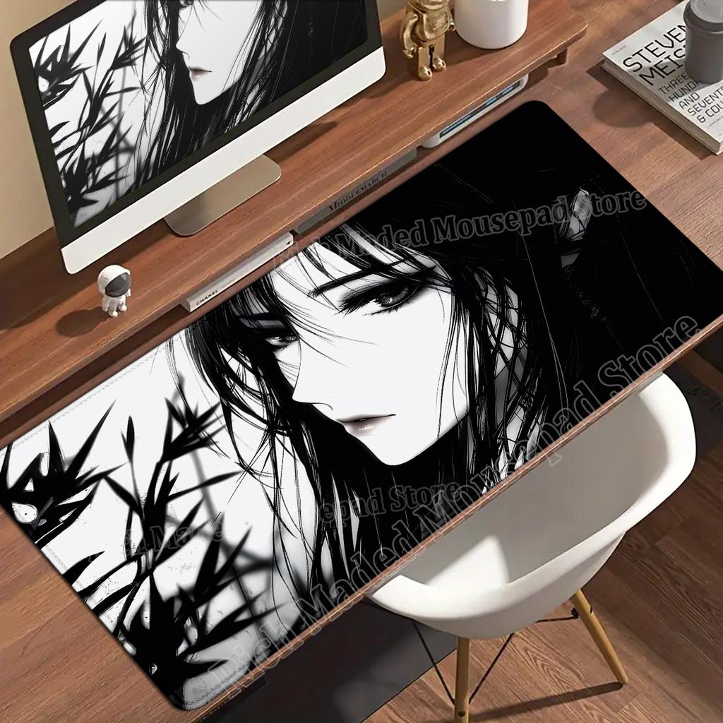 Anime Girls Xxl Mouse Pad x Kawaii Cartoon Girl Deskmat Pc Office Accessories Gaming Computer Nonslip Keyboard Mousepa