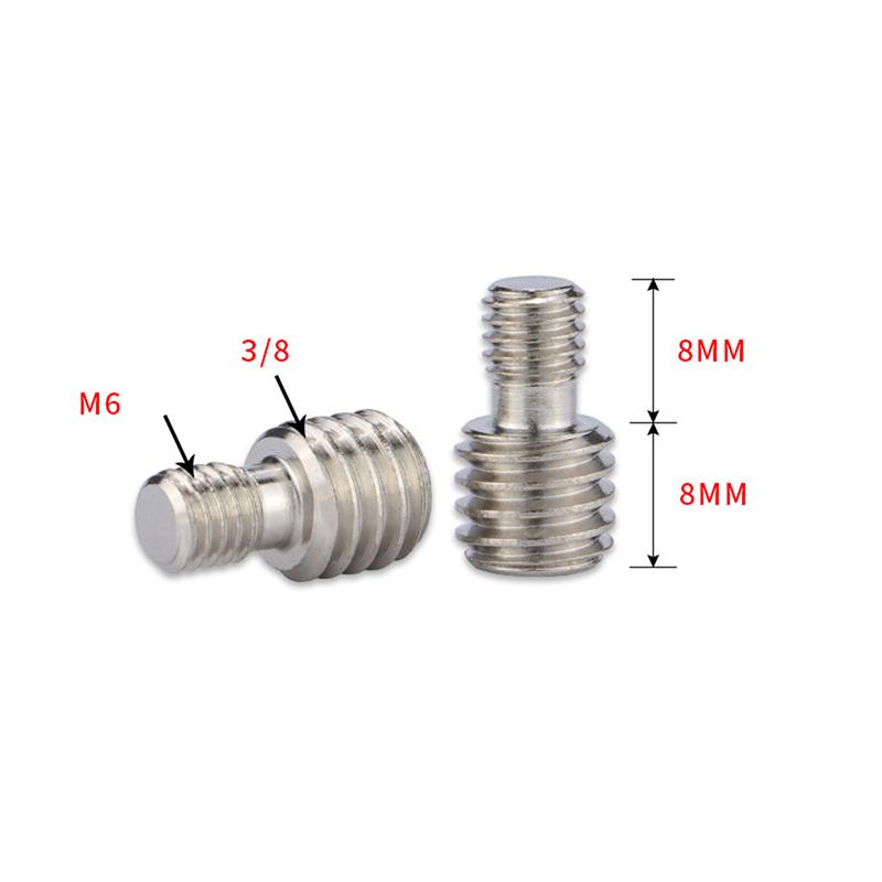 1pc M6 1/4 or 3/8 male to male Screw Mount Adapter for camera tripod camera photography accessories