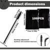 100 Pcs Eyebrow Brush, 2 Packs Spoolie Brush Eyebrow For Women, Black Mascara Brush For Eyelash Extension, Eye Lash Applicator And Makeup