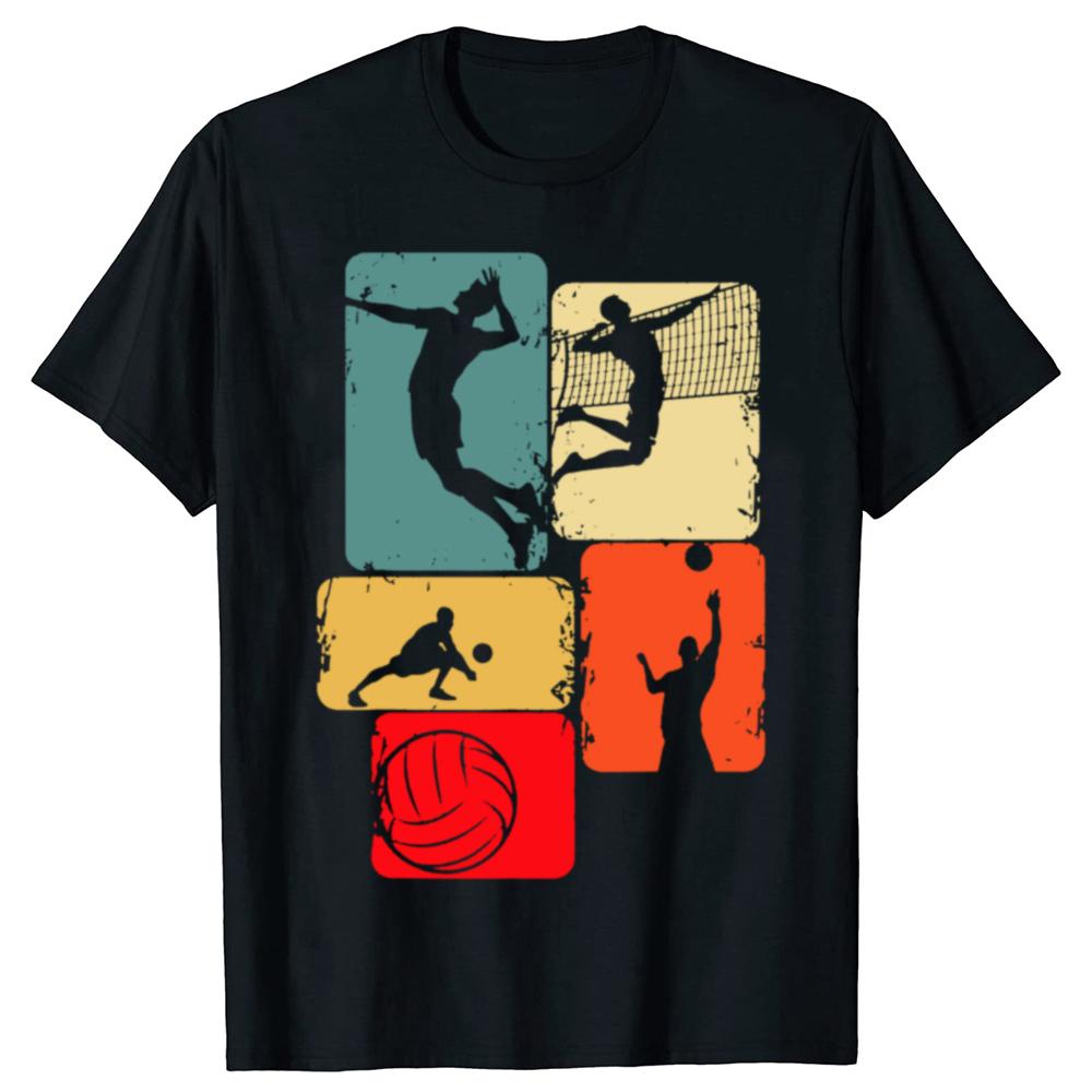 

Funny Volleyball Boys Men Graphic T-shirts Men Women s Fashion Casual Tshirt 100% Cotton Loose Oversized Sports Lover T Shirt... 5XL