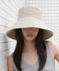 Eondeokeonteulolseutyudio Cotton Wide Bucket Hat Wide Bucket / Big Eye Linen / Sand Beige
