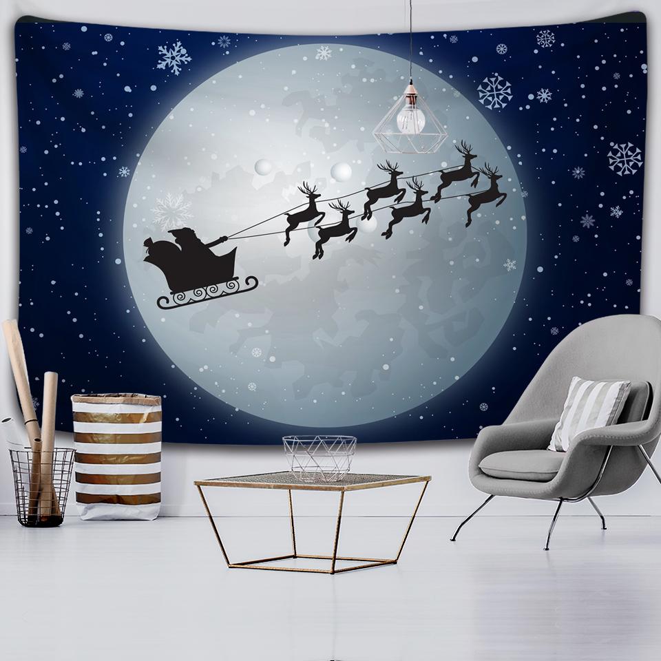 

Гобелен Рождественская елка и каминная комната Гостиная Настенный декор фон тканевый настенный фон домашний декор гобелен 230x180cm