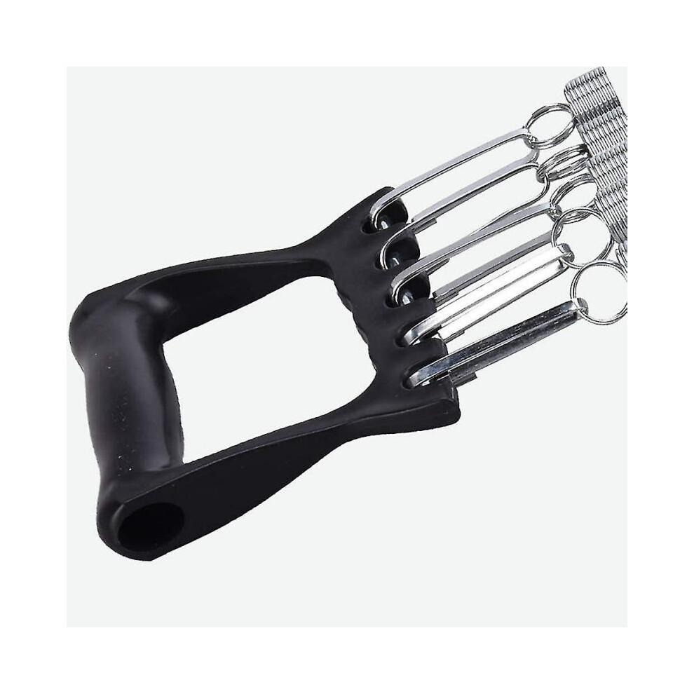 Professional Expander Black, Chest Expander with Removable Steel Springs, Chest Arm Expander 5-way Adjustable-hy