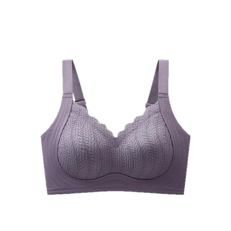 New fixed cup seamless underwear women's small breasts gather and show large, no steel ring anti-sagging soft support beautiful back bra women
