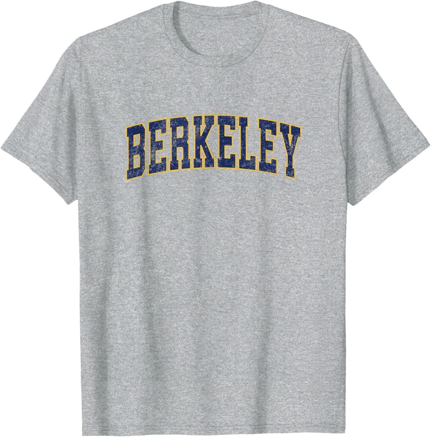 Berkeley California CA Vintage Athletic Sports Design T-Shirt S разноцветный