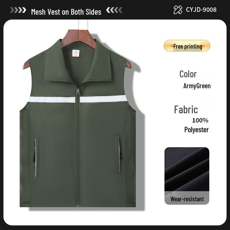 Customized Volunteer & Guide Vests with Logo for Supermarkets & Storage Activities