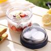 650ml Portable Handheld Breakfast Cup Yogurt Bowl Leak Proof Salad Bento Lunch Box With Spoon