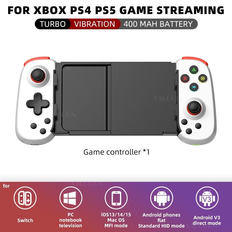 

D6DP беспроводной растягивающийся выдвижной игровой контроллер джойстик Pad совместимый для iPhone Android телефонов Switch Gamepad