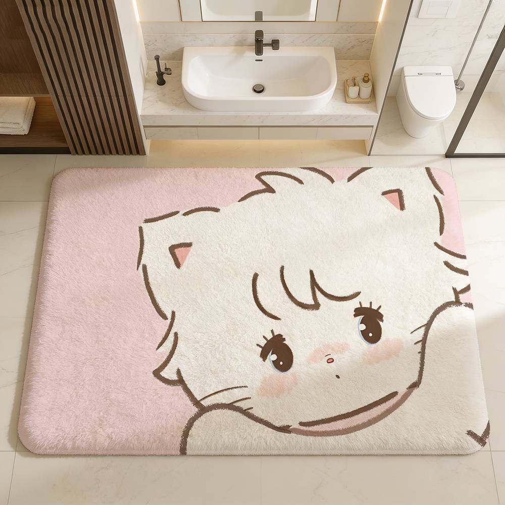 

Cute M-Mikko I-Illustrations Floor Mat Rectangle Anti-slip Home Soft Badmat Front Door Indoor Outdoor Mat Welcome Doormat 40x60cm