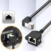 Cat6 Rj45 Extension Cable RJ45 Right Angle Adapter Shielded Connectors for Cat5e Cat5 Networks