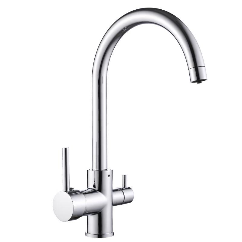 TLXT Dual Control Kitchen Faucet for Hot, Cold & Purified Water