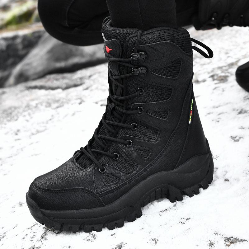 Comfort Beige Outdoor Hiking Boots Couple Men Trekking Shoes Women Big Size Military Tactical Boots For Men Hiking Sheos Snow Bo