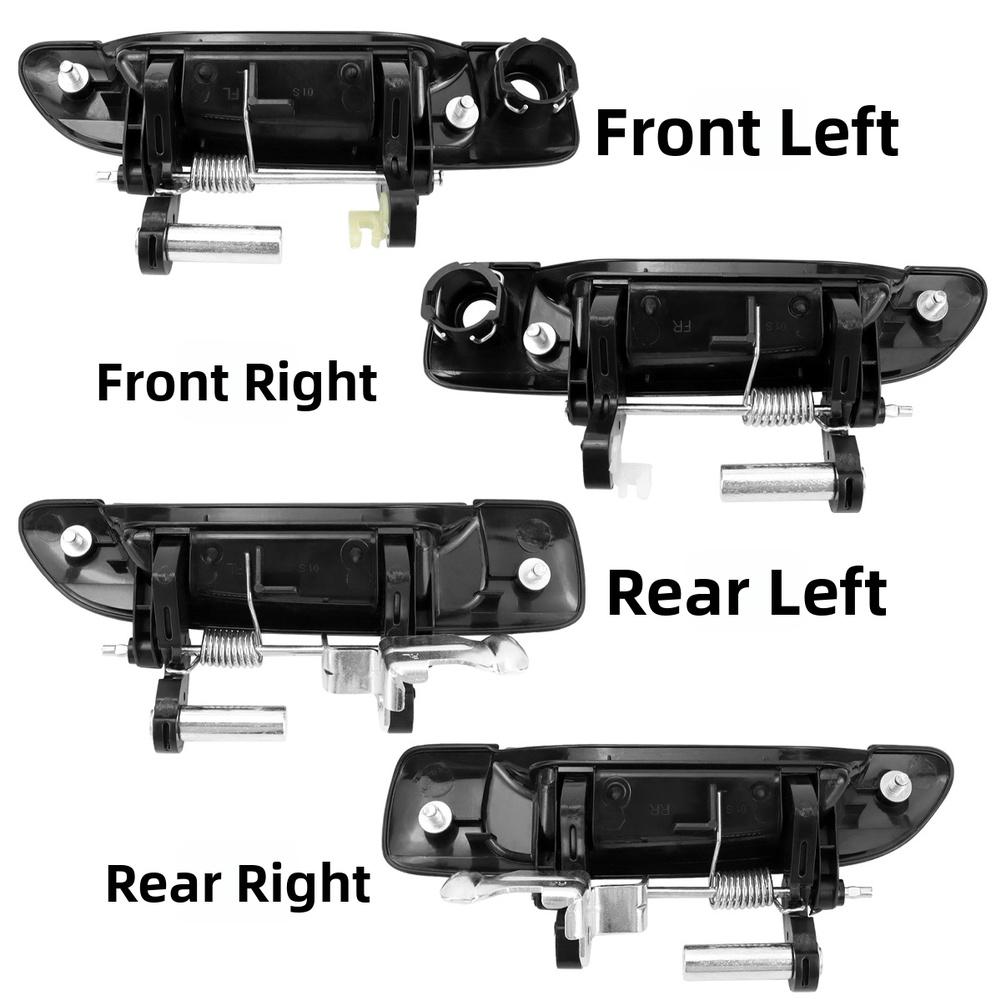 Set di Maniglie per Porta in ABS di Ricambio per HONDA Civic 2001 2002 2003 2004 2005 Kit Maniglie Esterne a Quattro Posizioni