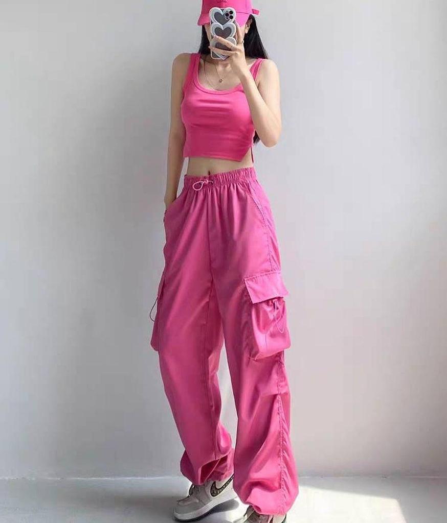 Trendy High Waist Loose Cargo Joggers for Women