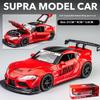 1/22 Scale Toyota Supra Alloy Racing Car Model Diecast Sound & Light  Car Shop Exhibition Decorations Collect Ornaments Giftbox