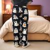 Halloween Women's Fleece-Lined Flannel Pajama Pants for Autumn/Winter – Warm & Casual