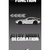 Simulation 1/32 Benz SLR McLaren 722S Linkage Sports Car Alloy Toy Car Model Sound and Light Pull Back Diecast Toy Vehicle Gift