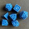7pcs/lot Dice Set Numbers of D4 D6 D8 D10 D12 D% D20 D4 D6 D8 D10 D12 D20 for TRPG D&D Entertainment Table Game Digital Dice