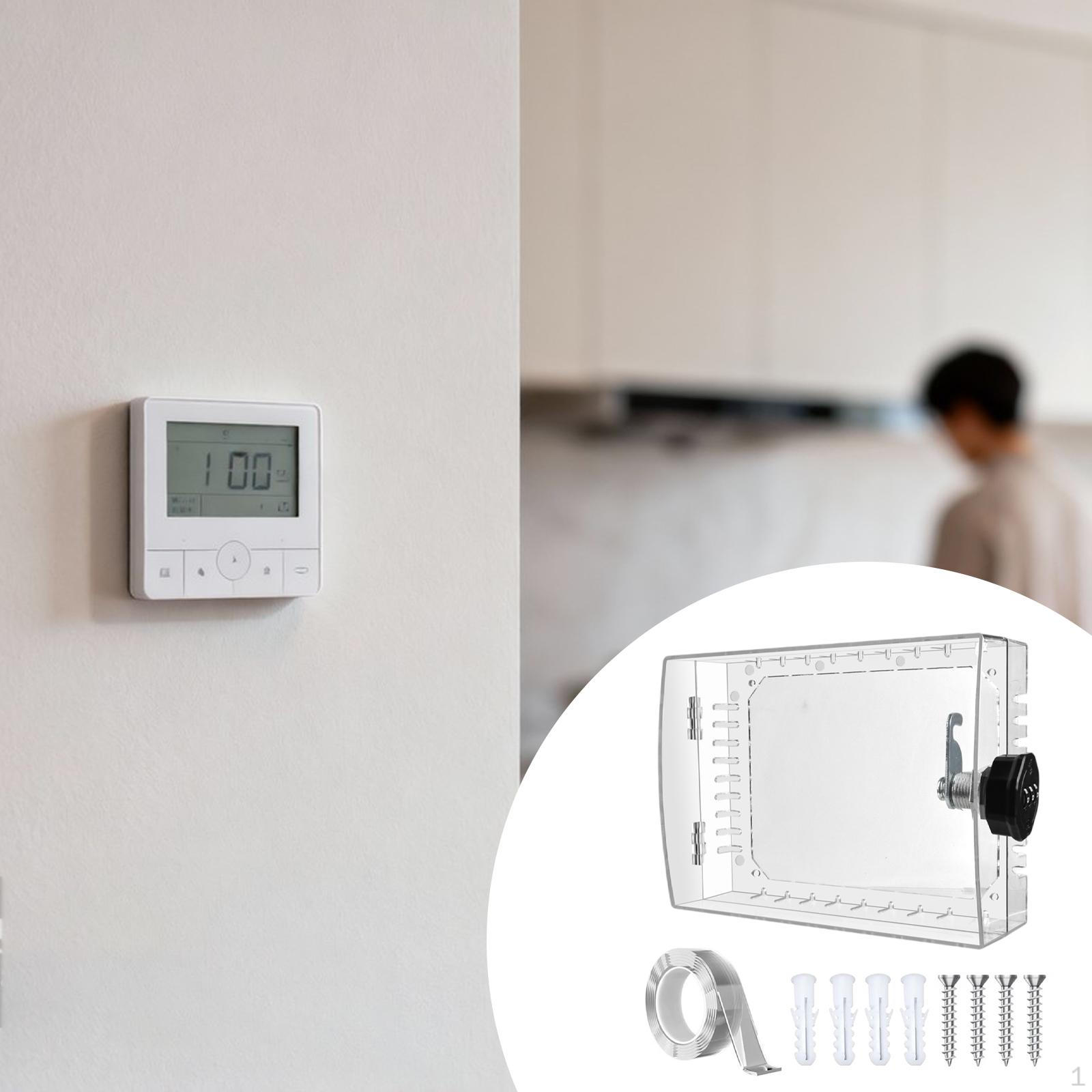 Thermostat Lock Box Clear Reliable Premium Cover Protective Case for Home School