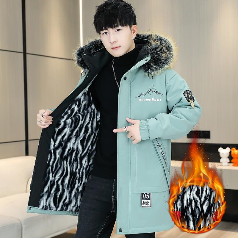 

Мужская зимняя повседневная куртка с капюшоном из полиэстера, пальто, стандартный крой, удлиненная, цветная верхняя одежда, из неэластичной ткани, с застежкой-молнией 4XL синий