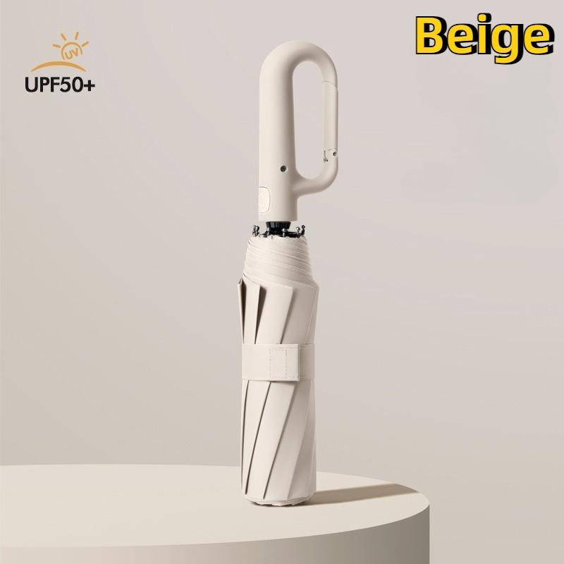 Ombrello Automatico Antivento Robusto 12 Stecche con Manico Protezione UV Pieghevole da Viaggio Ombrelli da Sole Anti-Ultravioletti Attrezzatura da Pioggia