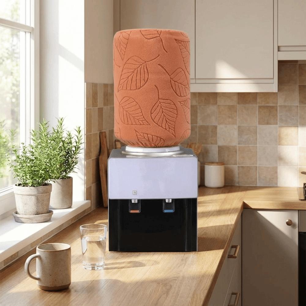 Removable Barrel Dust Cover Solid Color Elastic Barrel Cover Simple Water Cooler Cover  Office