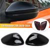 For Peugeot 208 2008 2012-2018 Citroen C3 2016- Car Rearview Side Mirror Cover Wing Cap Exterior Door Housing Shell Trim