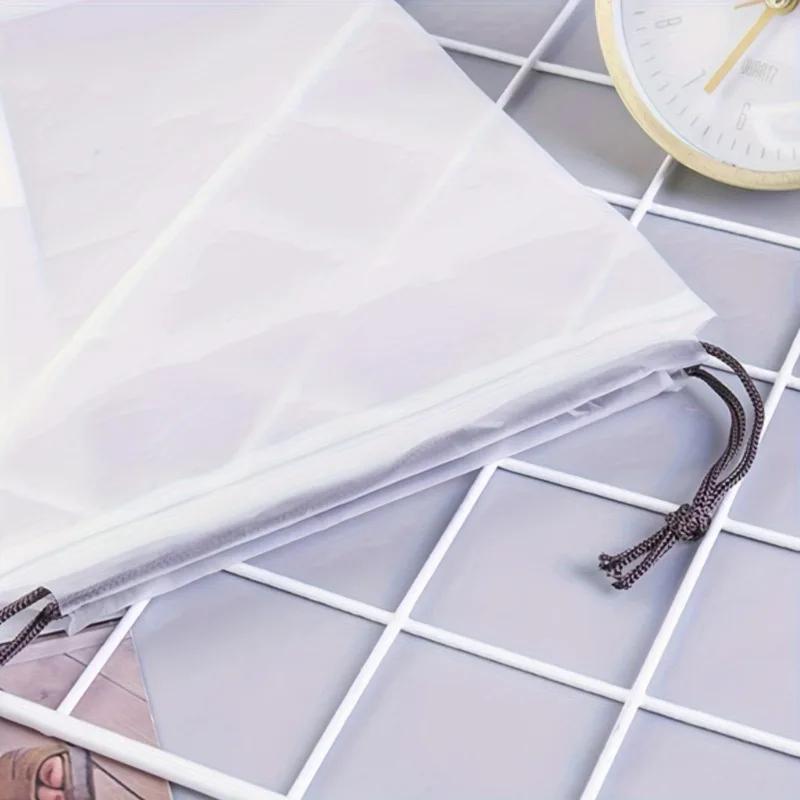 5 Pcs Travel Shoes Storage Pouches, Lightweight Drawstring Bags, Dustproof Foldable Bags