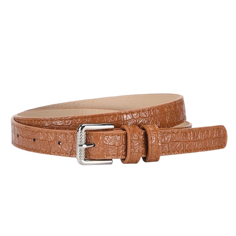 PU Leather Women's Belt Crocodile Pattern Leather Belt Vintage Waistband Belts  Jeans
