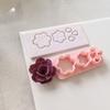 8PCS Floral Clay Molds Earring Making Molds For Handmade Earrings Jewelry Making With Reusable Silicone Petal Design