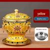 Qiwei Pure Copper Enamel Personal Hotpot with Alcohol Stove