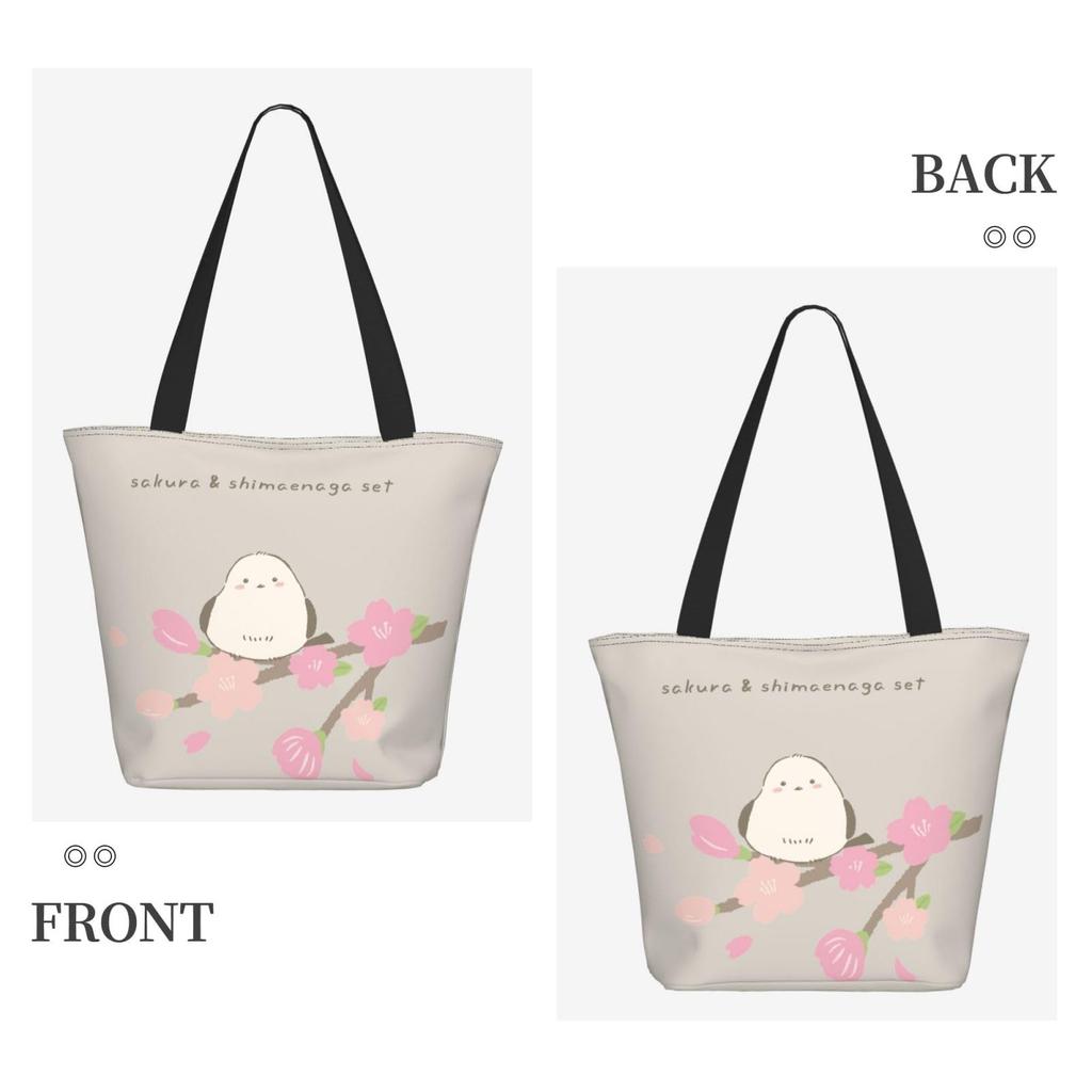FURONGA Koolmees Vogel Tote Bag voor Dames, Lichtgewicht, Grote Capaciteit, A5 Capaciteit, Populair, Stijlvol, Duurzaam, SchouderHandtas, Reizen,