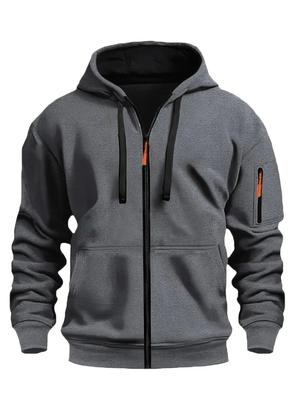 Fashion Casual Autumn and Winter Hat Sweater Zipper Long Sleeve Men's and Women's Same Style Sweatshirt Running Training Outdoor Warm Fitness Jacket