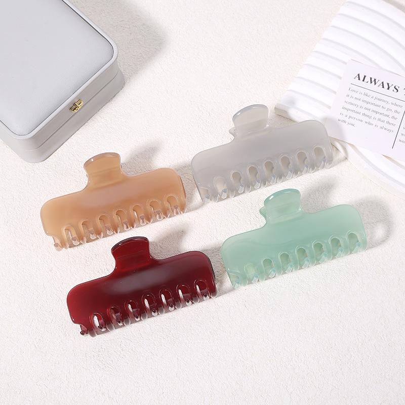 2025 High-End Women's Acetate Shark Hair Claw Clip Hairpin Accessory