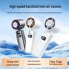 New High-Speed Portable USB Folding Fan with Digital Display for Outdoor Use