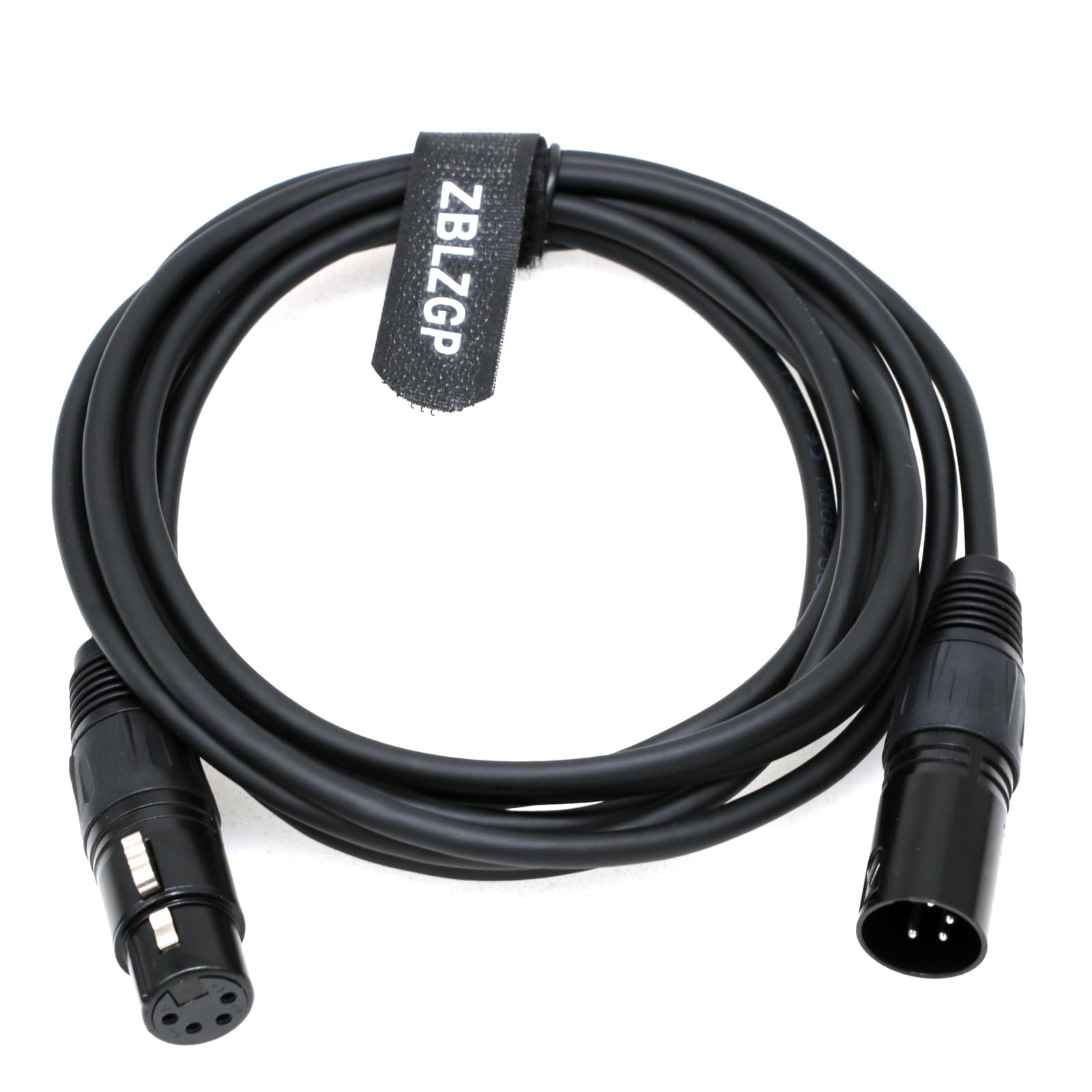 

ZBLZGP XLR Male to XLR Female Power Extension Cable for Camera Godox and LED Lights XLR 4-Pin 4-Pin Monitor, VL150, VL200, VL300, (Standard 4-Pin чорний