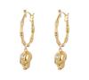 Kenjie McQueen Skull Pendant Earrings - Women's European & American Punk Studs & Ear Clips