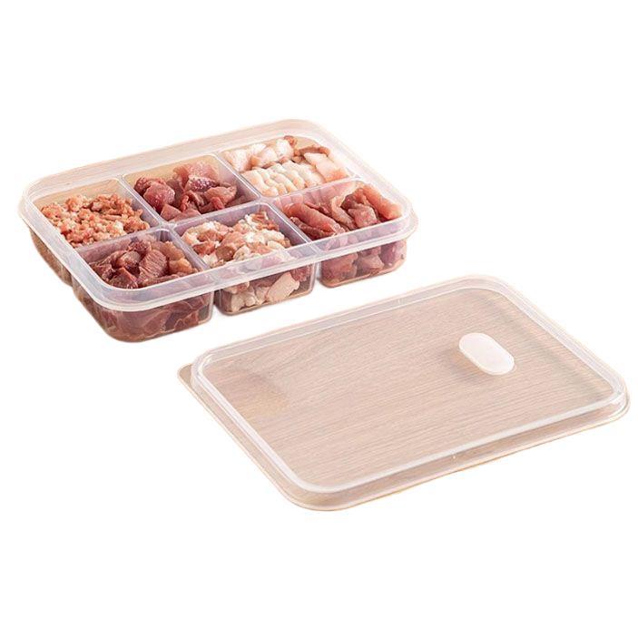 Frozen Meat Storage Box with Lid - Food Grade Refrigerator Compartment for Freshness
